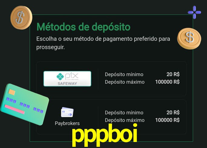 O cassino pppboi oferece uma grande variedade de métodos de pagamento