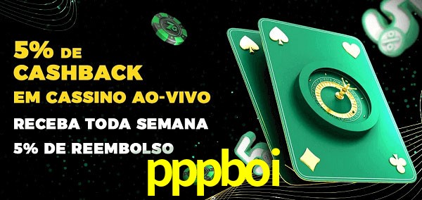 Promoções do cassino ao Vivo pppboi